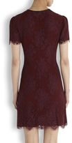 Thumbnail for your product : Erdem Aubrey bordeaux lace mini dress