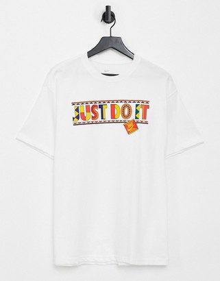 Nike Reissue Just Do It t-shirt in white - ShopStyle