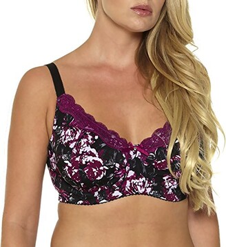 MIERSIDE Women's Full Coverage Underwire Non Padded Printing