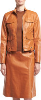 Thumbnail for your product : Bottega Veneta Calf Leather Safari Jacket