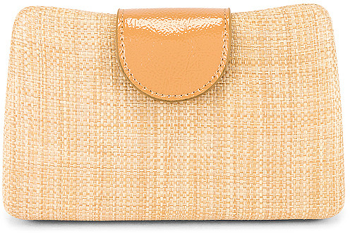 olga berg navy clutch