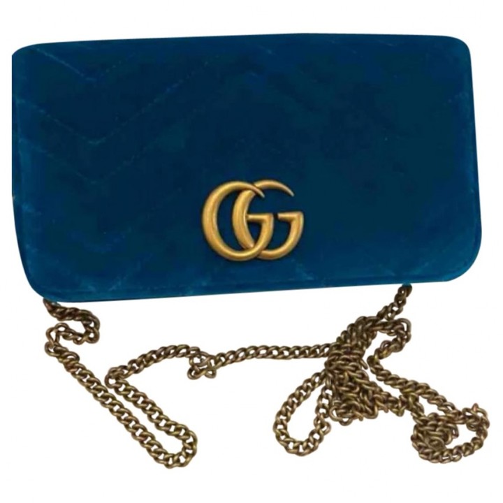 gucci marmont turquoise velvet