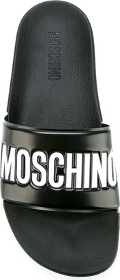 Moschino Logo Pool Slides