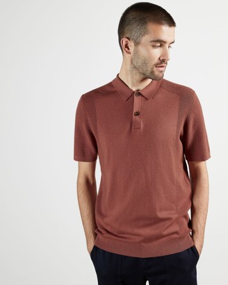 Ted Baker Short Sleeve Knitted Polo