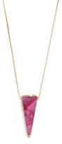 Thumbnail for your product : Magid Sarah Pink Agate Reversible Cone Pendant