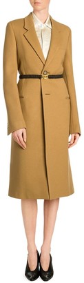 Bottega Veneta Compact Wool Single-Breasted Coat