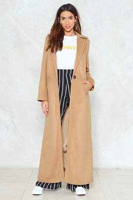 Nasty Gal Maxed Out Longline Coat