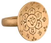Thumbnail for your product : Me & Ro Me&Ro 10K Om Flower Gold Disc Ring