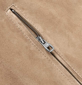 Dunhill Suede Track Jacket - Men - Sand