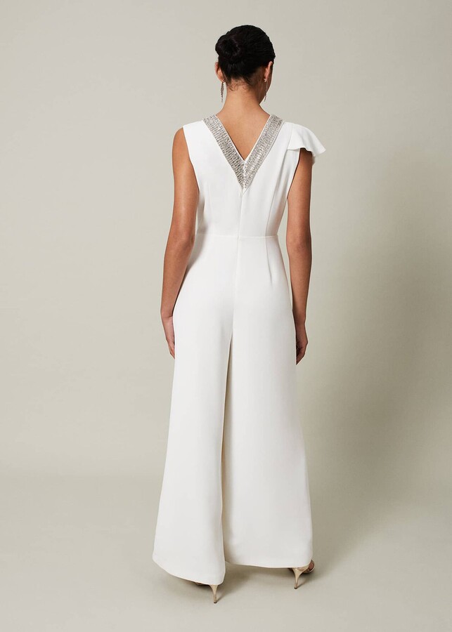 Phase Eight Alexis White Beaded Jumpsuit ShopStyle Day Dresses