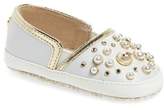 Thumbnail for your product : MICHAEL Michael Kors Baby Flame Embellished Crib Shoe