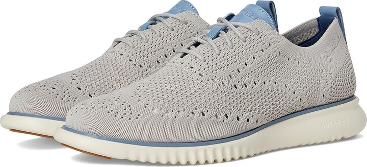 Cole Haan 2.Zerogrand Stitchlite Oxfords Men's Shoes Harbor Mist/Faded Denim/Ivory : 8.5 D - Medium, Textile