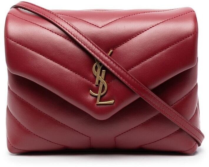 Saint Laurent Toy Loulou Strap Bag in Pink