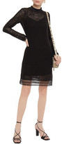 Thumbnail for your product : See by Chloe Guipure Lace-trimmed Open-knit Dress