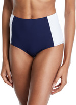 Thumbnail for your product : Tory Burch Lipsi High-Waist Colorblock Bikini Swim Bottoms