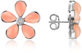 Thumbnail for your product : Del Gatto Diamond Gemstone Flower 18K Gold Earrings