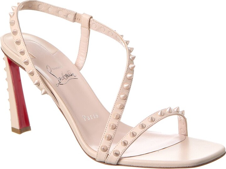 Christian Louboutin Rosa Condorapik 85 Leather Slingback Sandal
