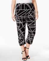Thumbnail for your product : Alfani Plus Size Straight-Leg Cropped Pants, Created for Macy's