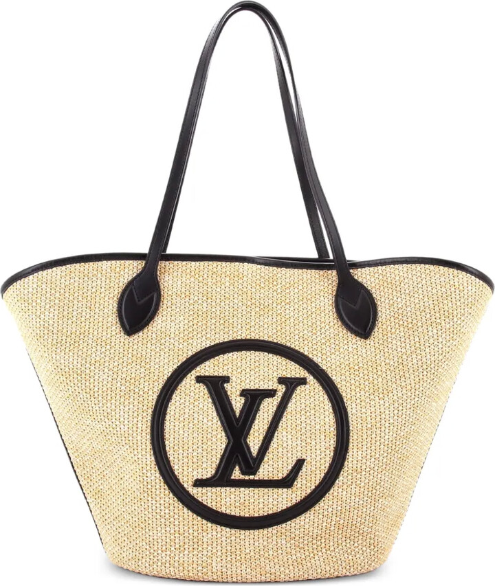 Louis Vuitton Pre-Owned Saint Jacques NM Handbag Raffia and Leather shoulder bag