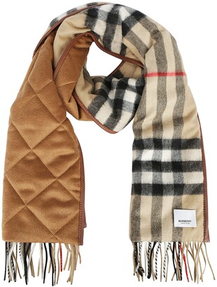 Burberry Quilted Check Scarf - ShopStyle Scarves & Wraps