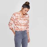 Thumbnail for your product : Universal Thread Women's Plaid Long Sleeve Cotton Flannel Shirt - Universal ThreadTM Pink