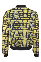 Thumbnail for your product : Select Fashion Fashion Womens Yellow Brush Stroke Bomber Jacket - size 12