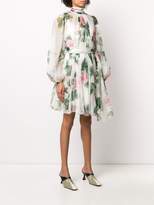 Thumbnail for your product : Dolce & Gabbana Rose-Print Chiffon Dress