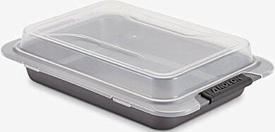 Anolon Advanced Nonstick Covered Cake Pan with Silicone Grips