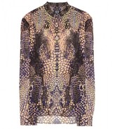 Thumbnail for your product : McQ Animal-print silk-chiffon blouse
