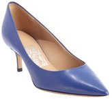 Thumbnail for your product : Ferragamo sapphire leather pointed toe pumps