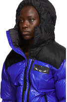 Thumbnail for your product : Marcelo Burlon County of Milan Blue Down Patch Wings Jacket
