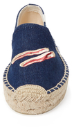 Thumbnail for your product : Soludos Embroidered Denim Smoking Slipper