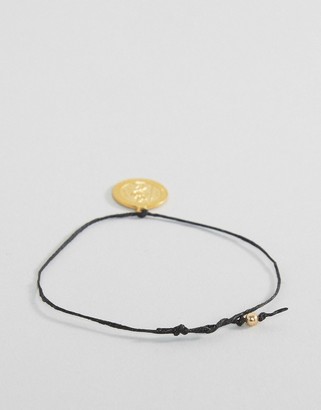 Dogeared Gold Plated Coin Bracelet