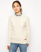Thumbnail for your product : Barbour Chunky Cable Knit Jumper - Cream