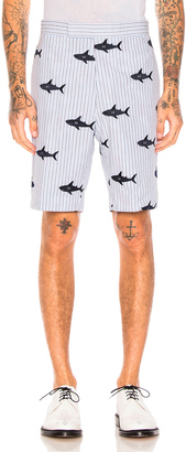 Thom Browne Shark Embroidery Shorts