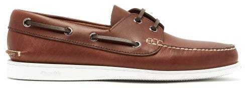 mens leather deck shoes