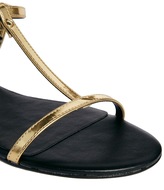 Thumbnail for your product : KG by Kurt Geiger KG Kurt Geiger Match T-Bar Gold Flat Sandals
