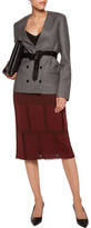 Thumbnail for your product : Maison Margiela Frayed Paneled Knitted Skirt