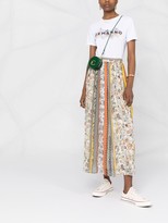 Thumbnail for your product : Ermanno Scervino floral logo-print T-shirt