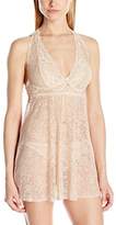 Thumbnail for your product : Cinema Etoile Women's Olivia Soft Halter Babydoll with Metallic Lace Cups