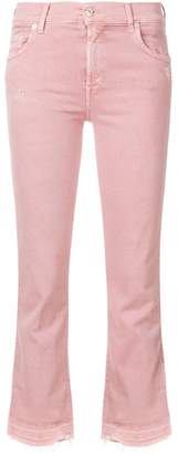 7 For All Mankind crop slim illusion skinny jeans