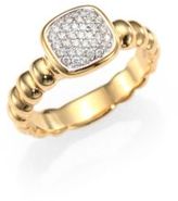 Thumbnail for your product : John Hardy Bedeg Diamond & 18K Yellow Gold Square Station Ring