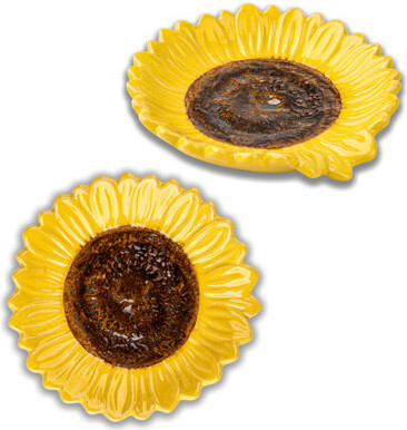 Rosalind Wheeler Spoon Rest Spoon Holder For Stove Top 2 PCS Spoon Rest For Kitchen Counter Spoon Rest For Stove Top Ceramic Spoon Rest Sunflower Shape