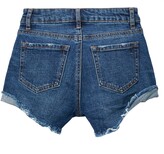 Thumbnail for your product : Tractr High Waist Fray Hem Denim Shorts