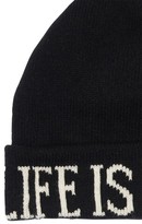 Thumbnail for your product : Alberta Ferretti Knit Intarsia Cashmere & Wool Beanie Hat