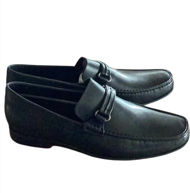 Donald J Pliner Men's Donnie Leather Driver In Black