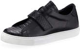 Thumbnail for your product : Jared Lang Men's Leather Grip-Strap Sneakers Black