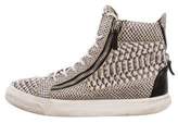 Thumbnail for your product : Giuseppe Zanotti Embossed Leather May London Sneakers
