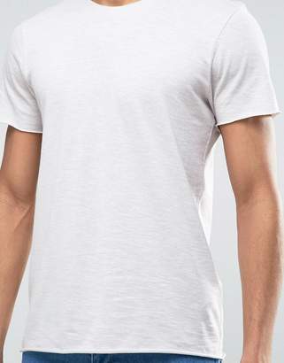 Selected T-Shirt with Raw Hem