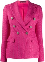 Thumbnail for your product : Tagliatore Jalicya tweed-style blazer jacket